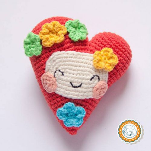 Hướng dẫn móc len hình trái tim tặng bạn trai ngày Valentine